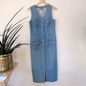 ** SOLD ** Vintage 90’s True Blue long jean dress